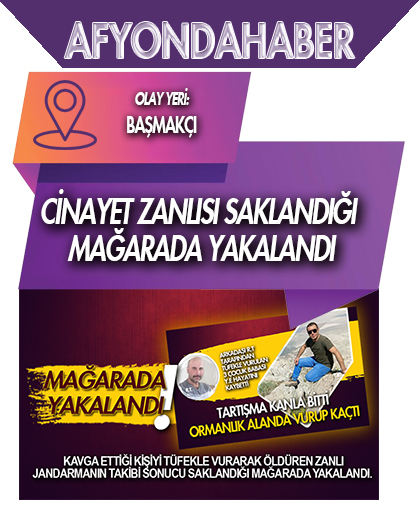Cinayet zanlısı saklandığı mağarada yakalandı